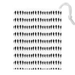 Athletic Running Graphic Silhouette Pattern Drawstring Pouch (5XL) Front