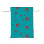 Red Drops Lightweight Drawstring Pouch (S) Back