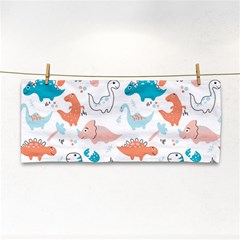 Funny Dinosaurs Kids Hand Towel by SychEva
