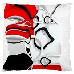 Modern Art Large Flano Cushion Case (one Side) by Sparkle