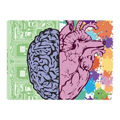 Brain-heart-balance-emotion Double Sided Flano Blanket (mini)  by Sudhe