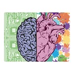 Brain-heart-balance-emotion Double Sided Flano Blanket (Mini)  35 x27  Blanket Back