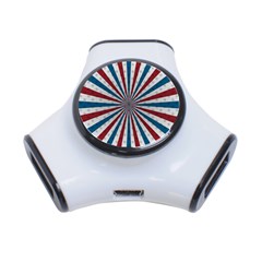 Usa-deco-background 3-port Usb Hub by Sudhe