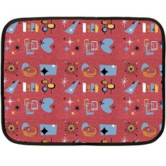 50s Red Fleece Blanket (mini) by NerdySparkleGoth