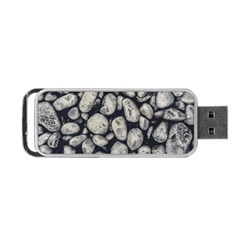 White Rocks Close Up Pattern Photo Portable Usb Flash (one Side) by dflcprintsclothing