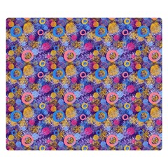 Multicolored Circles And Spots Double Sided Flano Blanket (small)  by SychEva