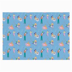Beautiful Girls With Drinks Large Glasses Cloth (2 Sides) by SychEva