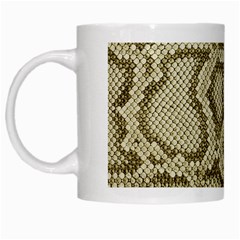 Leatherette Snake 4 White Mugs by skindeep