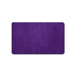 Leather Smooth 18-purple Magnet (Name Card) Front