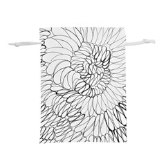 Mono Swirls Lightweight Drawstring Pouch (m) by kaleidomarblingart