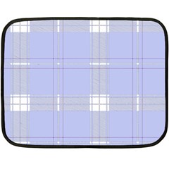 Lighblu Plaid Fleece Blanket (mini) by snowwhitegirl