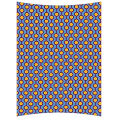 Yellow Circles On A Purple Background Back Support Cushion by SychEva