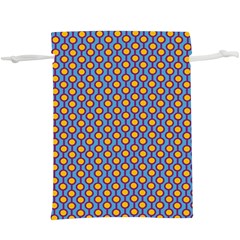 Yellow Circles On A Purple Background  Lightweight Drawstring Pouch (xl) by SychEva