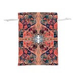 Abstract marbled patterns Lightweight Drawstring Pouch (S) Back