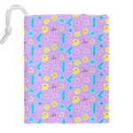 Arcade Dreams Lilac Drawstring Pouch (4XL) Back