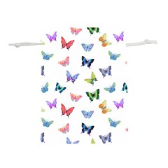 Cute Bright Butterflies Hover In The Air Lightweight Drawstring Pouch (s) by SychEva