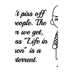 Don t Pi$$ Off Old People Shower Curtain 48  X 72  (small)  by QuirkyRebelMemphis