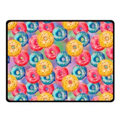 Multicolored Donuts Fleece Blanket (small) by SychEva
