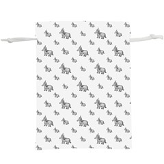 Grey Unicorn Sketchy Style Motif Drawing Pattern  Lightweight Drawstring Pouch (xl) by dflcprintsclothing