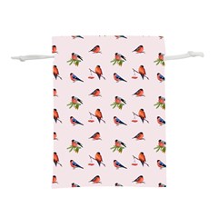 Bullfinches Sit On Branches Lightweight Drawstring Pouch (s) by SychEva
