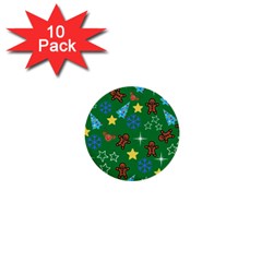 Gingy Green 1  Mini Buttons (10 Pack)  by NerdySparkleGoth