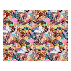 Retro Color Double Sided Flano Blanket (large)  by Sparkle