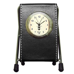 Img016 Pen Holder Desk Clock by Limerence