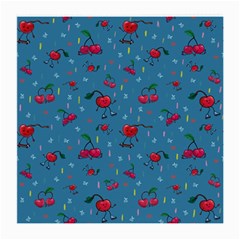 Red Cherries Athletes Medium Glasses Cloth by SychEva