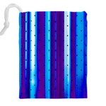 Warped Stripy Dots Drawstring Pouch (4XL) Back