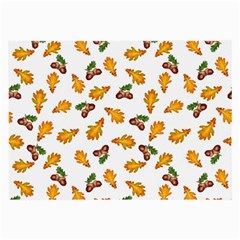 Oak Leaves And Acorns Large Glasses Cloth by SychEva