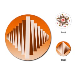 Lines Playing Cards Single Design (round) by Sparkle