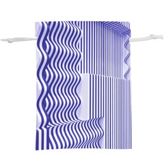 Illusion Waves Pattern  Lightweight Drawstring Pouch (xl) by Sparkle