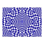 Illusion Waves Pattern Double Sided Flano Blanket (Mini)  35 x27  Blanket Back