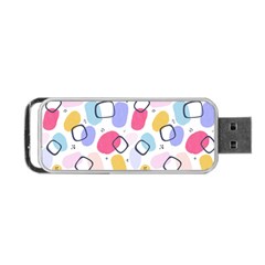 Abstract Multicolored Shapes Portable Usb Flash (two Sides) by SychEva