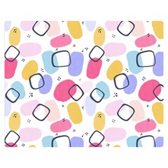 Abstract Multicolored Shapes Double Sided Flano Blanket (medium)  by SychEva