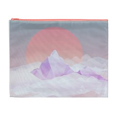 Mountain Sunset Above Clouds Cosmetic Bag (xl) by Givinglala