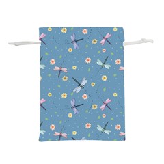 Cute Dragonflies In Spring Lightweight Drawstring Pouch (s) by SychEva