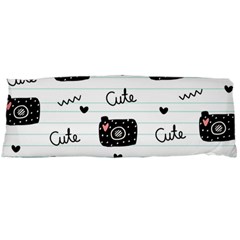 Cute Cameras Doodles Hand Drawn Body Pillow Case (dakimakura) by Sapixe