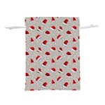 Santa Hat Lightweight Drawstring Pouch (S) Back