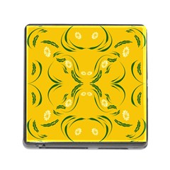 Floral Folk Damask Pattern Fantasy Flowers Floral Geometric Fantasy Memory Card Reader (square 5 Slot) by Eskimos