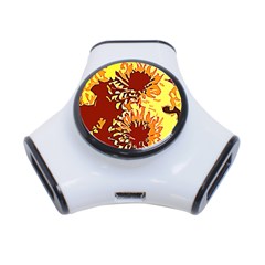 Sunflowers 3-port Usb Hub by 3cl3ctix