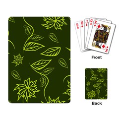 Folk Flowers Print Floral Pattern Ethnic Art Playing Cards Single Design (rectangle) by Eskimos