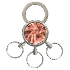 Rose Abstract Stars 3-ring Key Chain by DimitriosArt