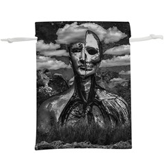 Bw Creepy Fantasy Scene Artwork  Lightweight Drawstring Pouch (xl) by dflcprintsclothing