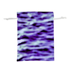 Purple  Waves Abstract Series No3 Lightweight Drawstring Pouch (l) by DimitriosArt