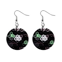 Digital Illusion Mini Button Earrings by Sparkle