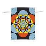 Abstract pattern geometric backgrounds   Lightweight Drawstring Pouch (S) Back