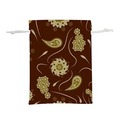 Floral Pattern Paisley Style  Lightweight Drawstring Pouch (s) by Eskimos