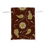 Floral pattern paisley style  Lightweight Drawstring Pouch (S) Front
