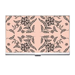 Floral Folk Damask Pattern  Business Card Holder by Eskimos